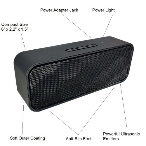 UltraSonic Microphone Iphone Jammer Eavesdropping Blocker Audio Suppressor Speaker Silentek